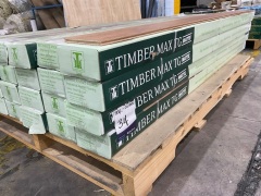 Quantity of Timber Max TG Matte Flooring, Size: 1860mm x 136mm x 12mm, Colour: Spotted Gum  Total Approx SQM: 36 - 6