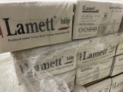 Quantity of Lamett Truedge Flooring, Size: 1210mm x 140mm x 8mm, Colour: Spottted Gum 711  Total Approx SQM: 37.2 - 5