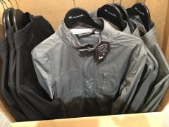 Quantity of 7 x Travis Mathew June Gloom Jackets, Grey or Black, sizes: S, M, L, XL - 2