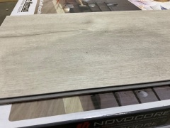 Quantity of Novocore Premium XL Flooring, Size: 1806mm x 223mm x 6.5mm, Colour: Silver Oak  Total Approx SQM: 44.8 - 2