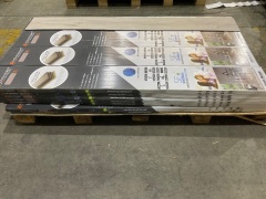 Quantity of Novocore Premium XL Flooring, Size: 1806mm x 223mm x 6.5mm, Colour: Silver Oak  Total Approx SQM: 44.8 - 9