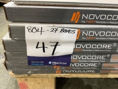 Quantity of Novocore Premium XL Flooring, Size: 1806mm x 223mm x 6.5mm, Colour: Silver Oak  Total Approx SQM: 44.8 - 3