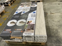 Quantity of Novocore Premium XL Flooring, Size: 1806mm x 223mm x 6.5mm, Colour: Silver Oak  Total Approx SQM: 44.8 - 9