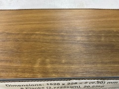 Quantity of Soleil Hybrid Flooring, Size: 1520mm x 228 x 5mm, Colour: NSW Spotted Gum HYB003 Total Approx SQM: 38.78 - 2