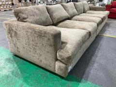 2 Piece Sofa, 3 Seater Right Hand & 2 Seater Left, Upholstered in Fabric - 4