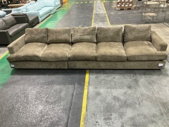2 Piece Sofa, 3 Seater Right Hand & 2 Seater Left, Upholstered in Fabric