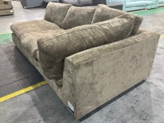 3 Seater Sofa, Upholstered in Fabric - 3