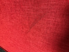 3 Seat Sofa Upholstered in Red Fabric - 15