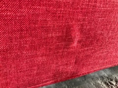 3 Seat Sofa Upholstered in Red Fabric - 16