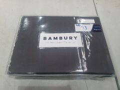 Bambury 1000 Thread Cotton Sheet Set - Single - Graphite - 2