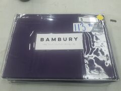 Bambury 1000 Thread Cotton Sheet Set - Single - Purple - 2