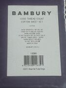 Bambury 1000 Thread Cotton Sheet Set - Single - Purple - 4