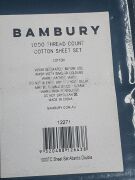 Bambury 1000 Thread Cotton Sheet Set - Double - Atlantic - 4
