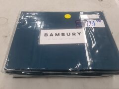 Bambury 1000 Thread Cotton Sheet Set - Single - Atlantic - 2