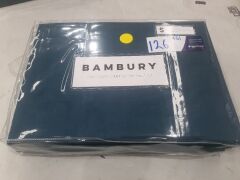 Bambury 1000 Thread Cotton Sheet Set - Single - Atlantic - 2