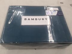 Bambury 1000 Thread Cotton Sheet Set - Queen - Atlantic - 2