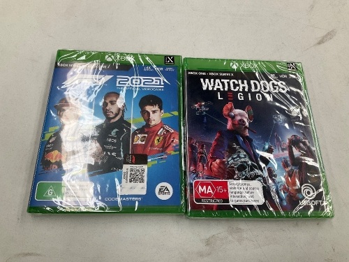2 x Xbox Series X Games ( Watch Dogs legion and F1 2021)