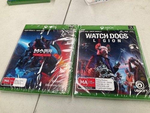 2 x Xbox Series X Games ( Mass Effect Legendary edition and Watch Dogs Legion)