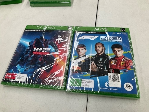 2 x Xbox Series X Games ( Mass Effect Legendary edition and F1 2021)