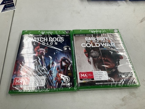 2 x Xbox Series X Games (Call of Duty Black Ops Cold War and Watch Dogs Legion)