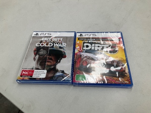 2 x PS5 Games (Call of Duty Black Ops Cold War and Dirt 5)