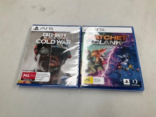 2 x PS5 Games (Call of Duty Black Ops Cold War and Ratchet & Clank)