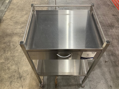 Metal Trolley with Drawer