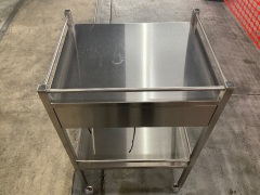 Metal Trolley with Drawer - 3