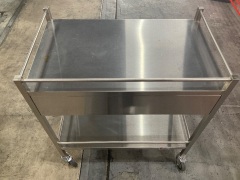 AMA Products Metal Trolley with Double Drawer - 3