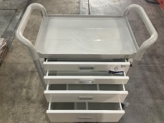 Ascot Trolley with Four Drawers - 5