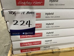 Quantity of Godfrey Hirst Hybrid Flooring, Size: 1830mm x 152mm x 6.5mm, Total Approx SQM: 30.06 SQM - 6