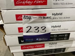 Quantity of Godfrey Hirst Hybrid Flooring, Size: 1830mm x 152mm x 6.5mm, Total Approx SQM: 31.73 SQM - 5