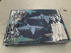 Bambury Quilt Cover Set - Single - Shark Frenzy - 3