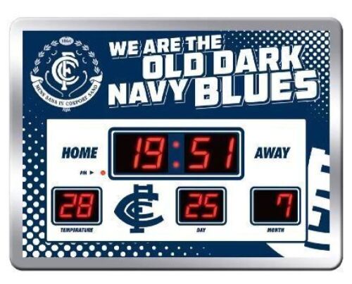 AFL LED Scoreboard Clock - Carlton