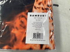 Bambury Quilt Cover Set - King - Flaming Leopard - 3