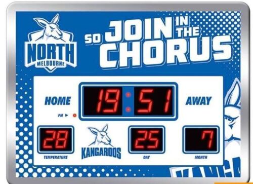 AFL LED Scoreboard Clock - North Melbourne