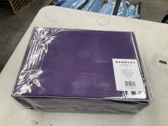 Bambury 1000 Thread Cotton Sheet Set - King - Purple - 2