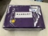 Bambury 1000 Thread Cotton Sheet Set - King - Purple - 4