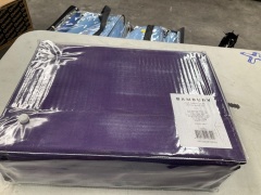 Bambury 1000 Thread Cotton Sheet Set - King - Purple - 3