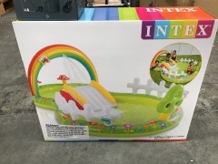 Intex Inflatable Garden Play Centre Water Slide Pool Plus Bestway Sidewinder Pump - 4