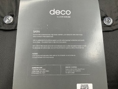 Deco by Linen House Sheet Set - Queen - Black - 4