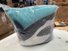 Bambury Printed Cushion + Throw Pack - Shark Frenzy - 4