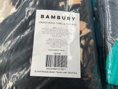 2 x Bambury Printed Beach Towel & Tote Pack - Sunset Beauty and Bahamas - 3