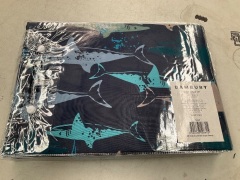 Bambury Quilt Cover Set - Single - Shark Frenzy - 3