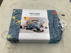 Hiccups Kids Gift Pack Quilt Cover Set - Single - Space Race, - 2