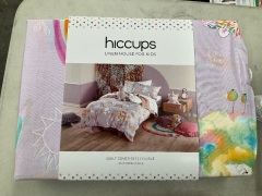 Hiccups Kids Gift Pack Quilt Cover Set - Double - Unicornverse - 3