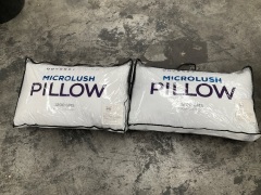 2 x Odyssey Living Microlush Pillows 1200 gms - 3