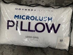 2 x Odyssey Living Microlush Pillows 1200 gms - 4