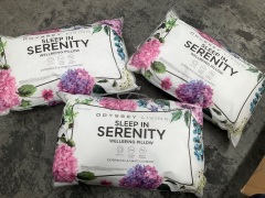 3 x Odyssey Living Sleep In Serenity Well-being Pillow - 2