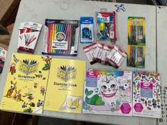 Mixed Lot of Children's Stationery Items (Markers, Books and More) - see photos - 2